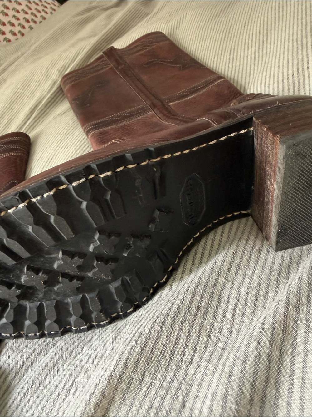 Brown Leather Frye Boots - Picture 6 of 8